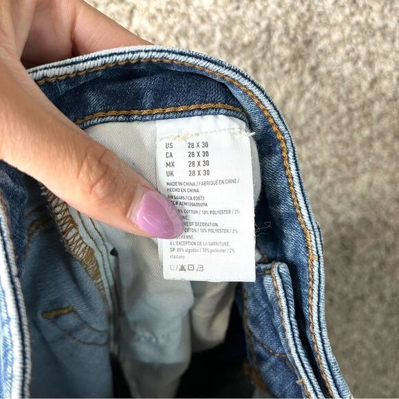 American Eagle Jeans Men’s 28x30 Extreme Flex Distressed Slim - Picture 4 of 6